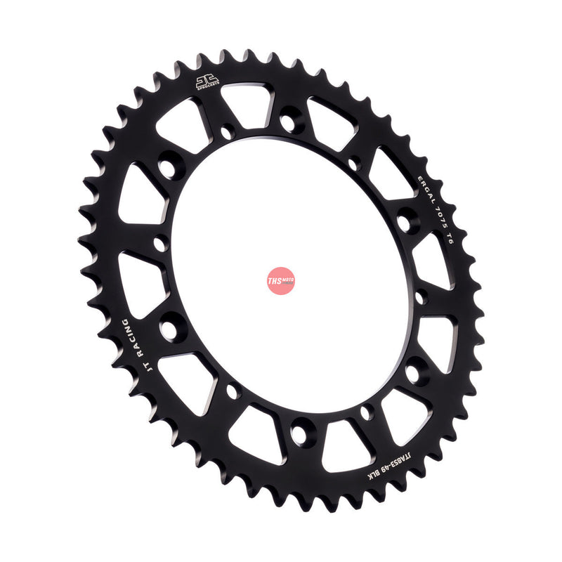 JT Aluminium Black 49 Tooth Rear Motorcycle Sprocket JTA853.49BLK