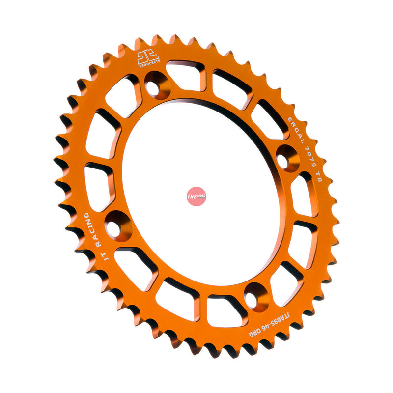 JT Aluminium Orange 46 Tooth Rear Motorcycle Sprocket JTA895.46ORG