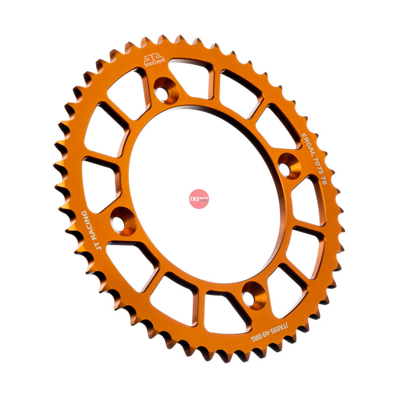 JT Aluminium Orange 49 Tooth Rear Motorcycle Sprocket JTA895.49ORG