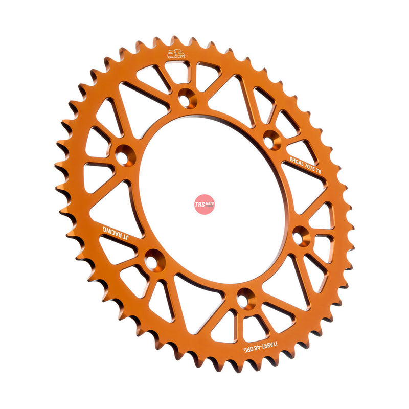 JT Aluminium Orange 48 Tooth Rear Motorcycle Sprocket JTA897.48ORG