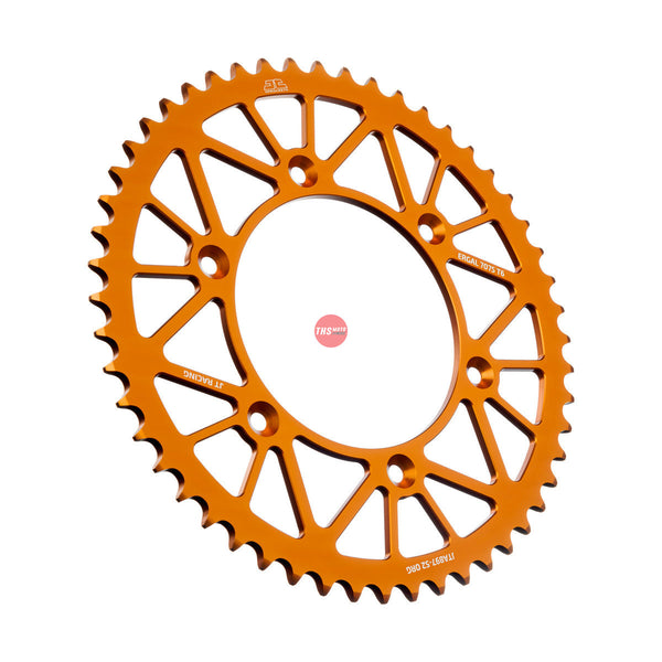 JT Aluminium Orange 52 Tooth Rear Motorcycle Sprocket JTA897.52ORG