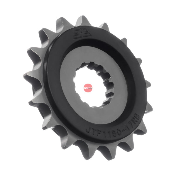 JT Steel Rubber Cushioned 17 Tooth Front Motorcycle Sprocket JTF1180.17RB