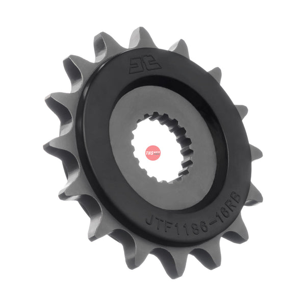 JT Steel Rubber Cushioned 16 Tooth Front Motorcycle Sprocket JTF1186.16RB