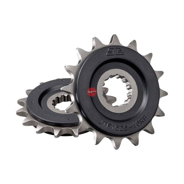 JT Steel Rubber Cushioned 16 Tooth Front Motorcycle Sprocket JTF1536.16RB