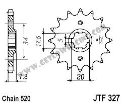 Psychic Front Sprocket Psychic  Same as JTF327 Honda  CRF150F 03-18 CRF230F