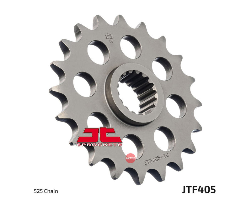 JT Steel 20 Tooth Front Motorcycle Sprocket JTF405.20