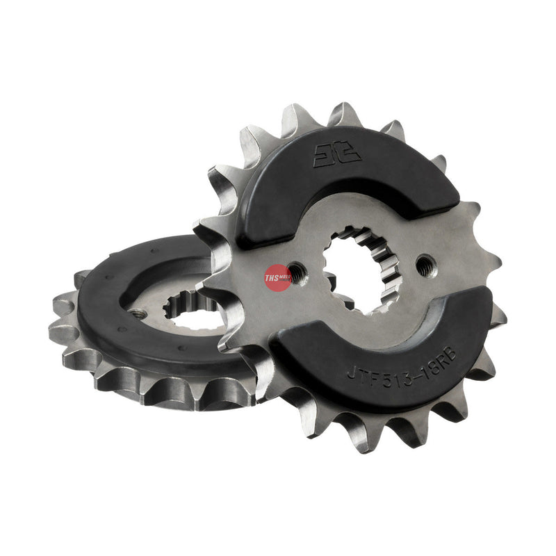 JT Steel Rubber Cushioned 18 Tooth Front Motorcycle Sprocket JTF513.18RB