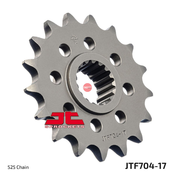 JT Steel 17 Tooth Front Motorcycle Sprocket JTF704.17