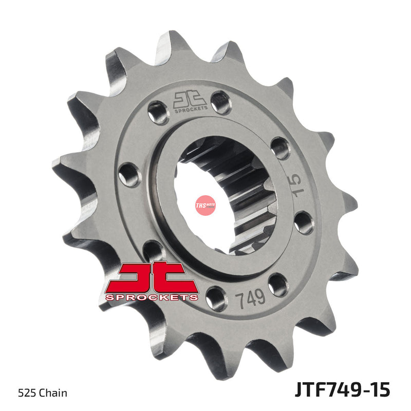 JT Steel 15 Tooth Front Motorcycle Sprocket JTF749.15