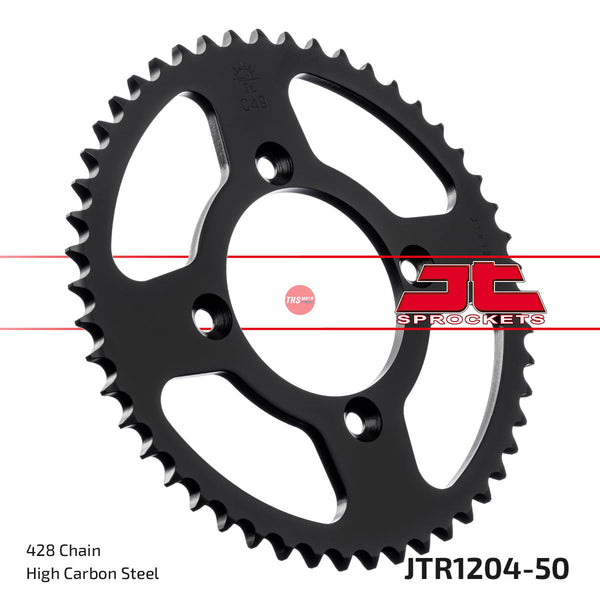 JT Steel 50 Tooth Rear Motorcycle Sprocket JTR1204.50