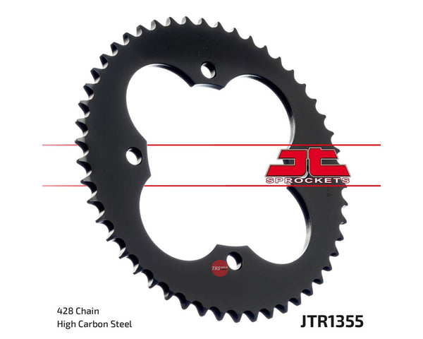 JT Steel 50 Tooth Rear Motorcycle Sprocket JTR1355.50