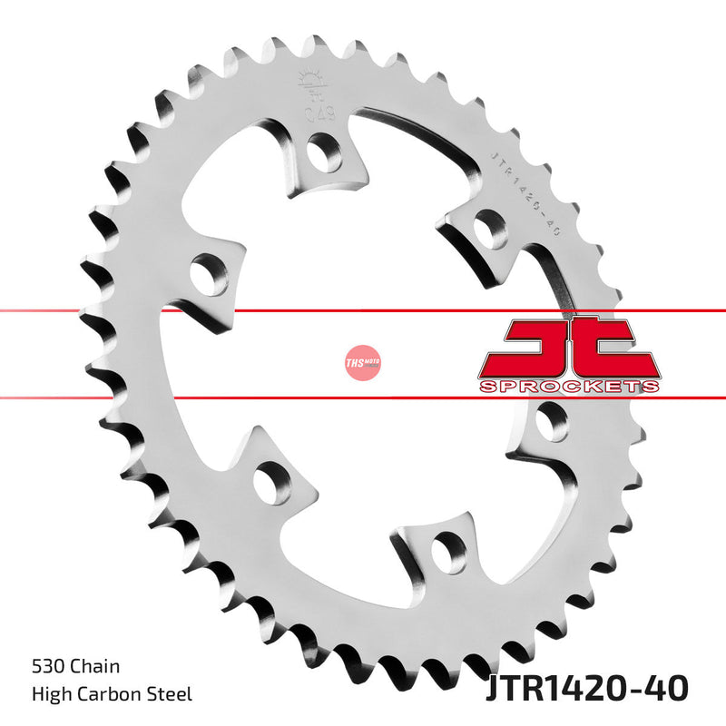 JT Steel 40 Tooth Rear Motorcycle Sprocket JTR1420.40