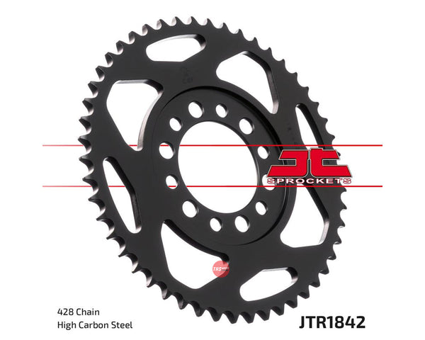 JT Steel 50 Tooth Rear Motorcycle Sprocket JTR1842.50