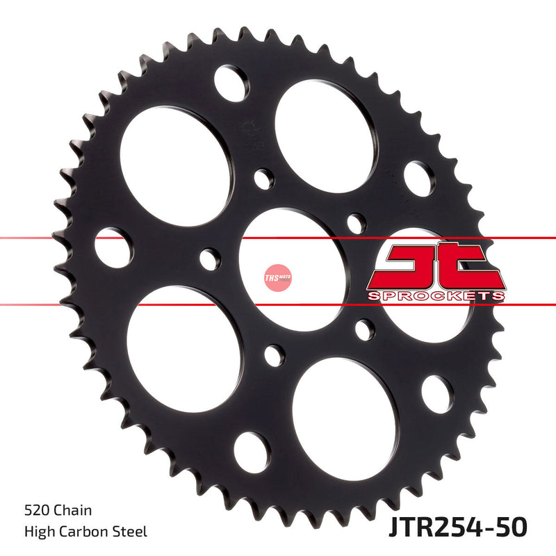 JT Steel 50 Tooth Rear Motorcycle Sprocket JTR254.50