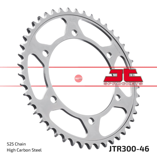 JT Steel 46 Tooth Rear Motorcycle Sprocket JTR300.46