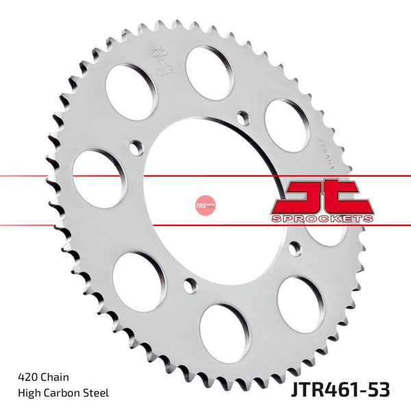 JT Steel 53 Tooth Rear Motorcycle Sprocket JTR461.53