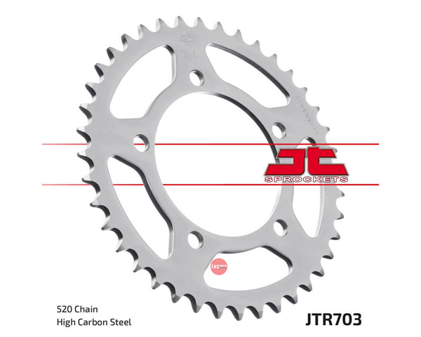 JT Steel 40 Tooth Rear Motorcycle Sprocket JTR703.40