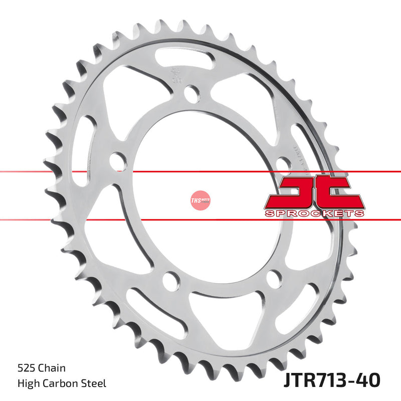 JT Steel 40 Tooth Rear Motorcycle Sprocket JTR713.40