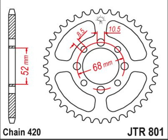 Rear Sprocket 801.33