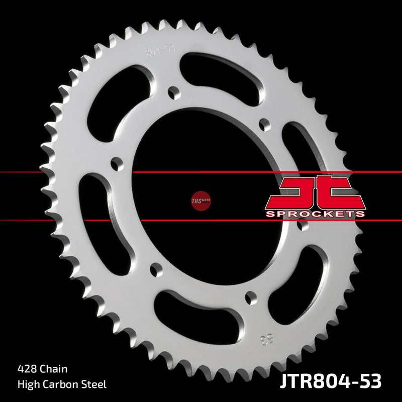 JT Steel 53 Tooth Rear Motorcycle Sprocket JTR804.53