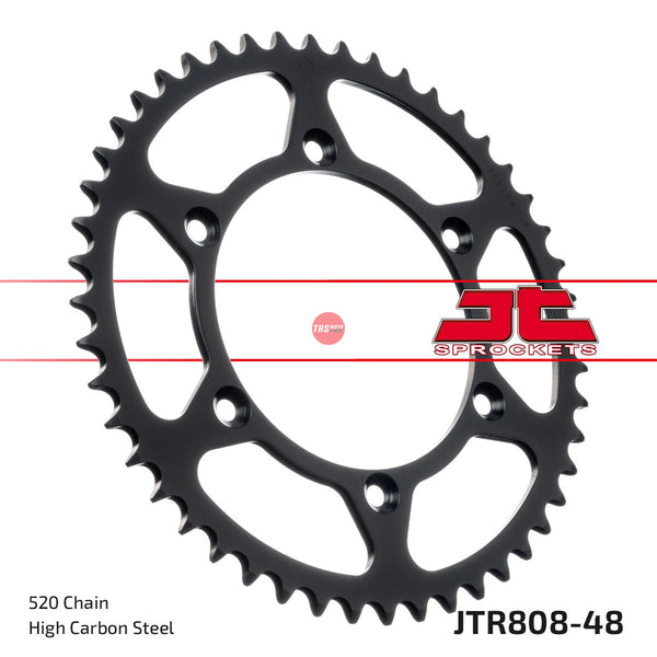 JT Steel 48 Tooth Rear Motorcycle Sprocket JTR808.48