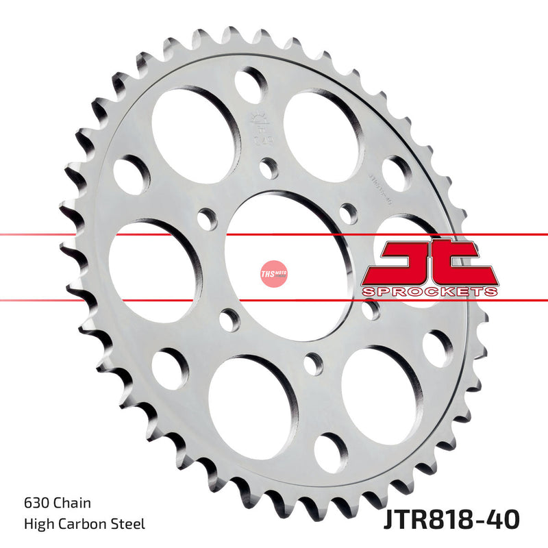 JT Steel 40 Tooth Rear Motorcycle Sprocket JTR818.40