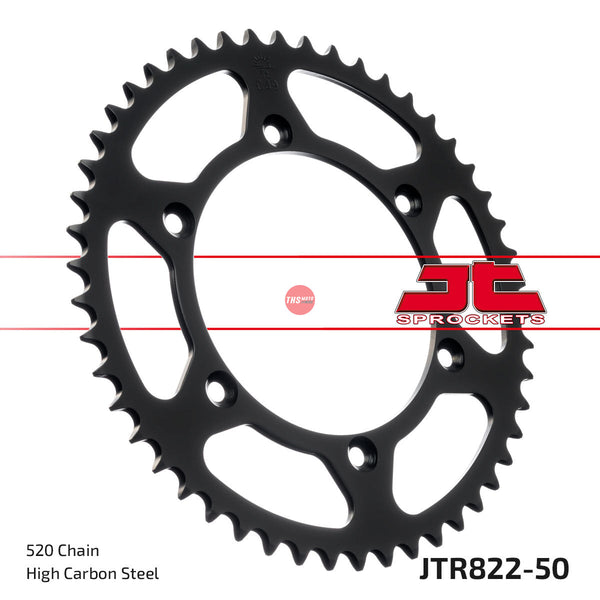 JT Steel 50 Tooth Rear Motorcycle Sprocket JTR822.50