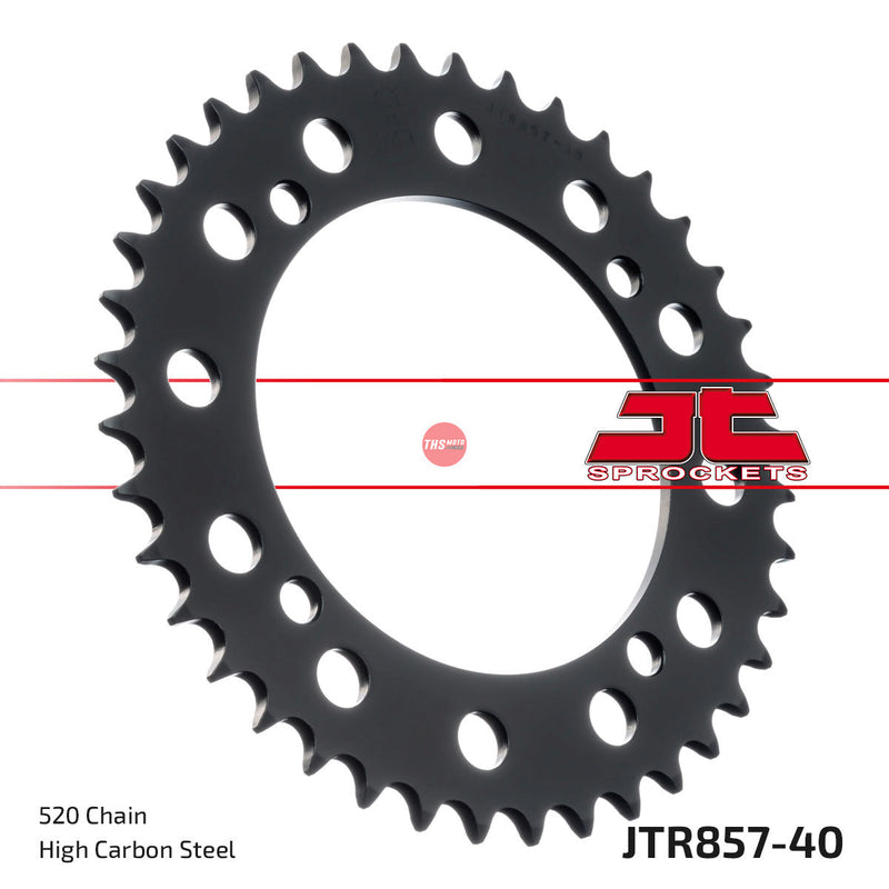 JT Steel 40 Tooth Rear Motorcycle Sprocket JTR857.40