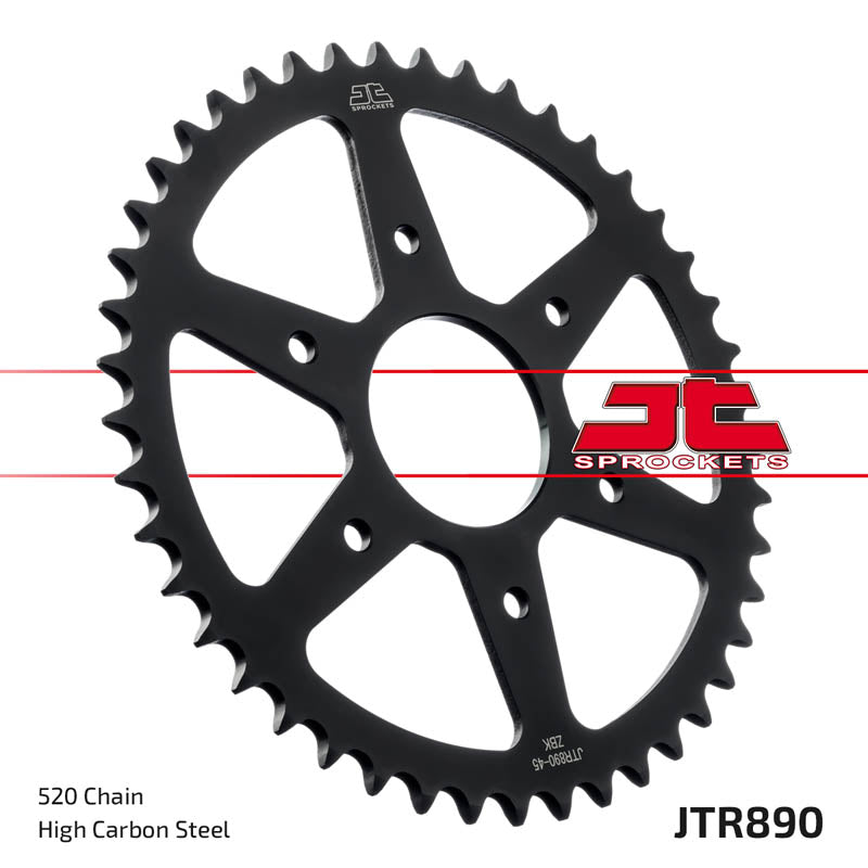 JT Rear Sprocket 890.45 25 Tooth Rear Steel 520 pitch