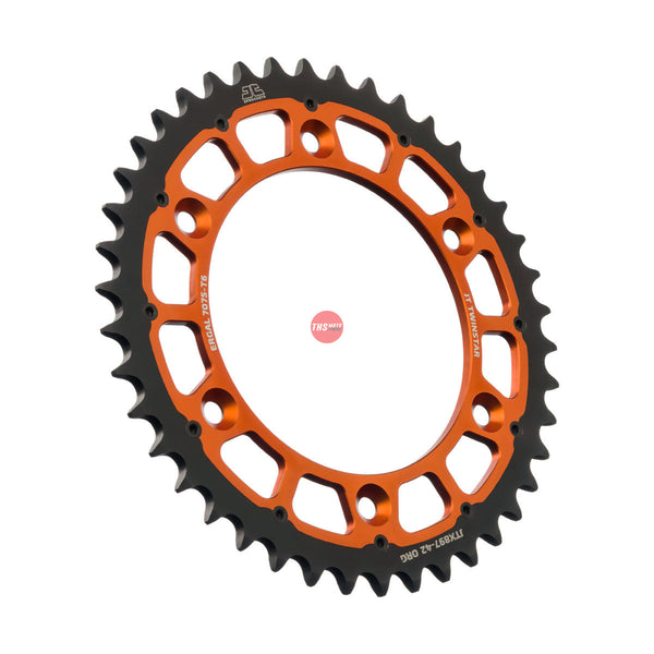 JT TwinStar Orange 42 Tooth Rear Motorcycle Sprocket JTX897.42ORG