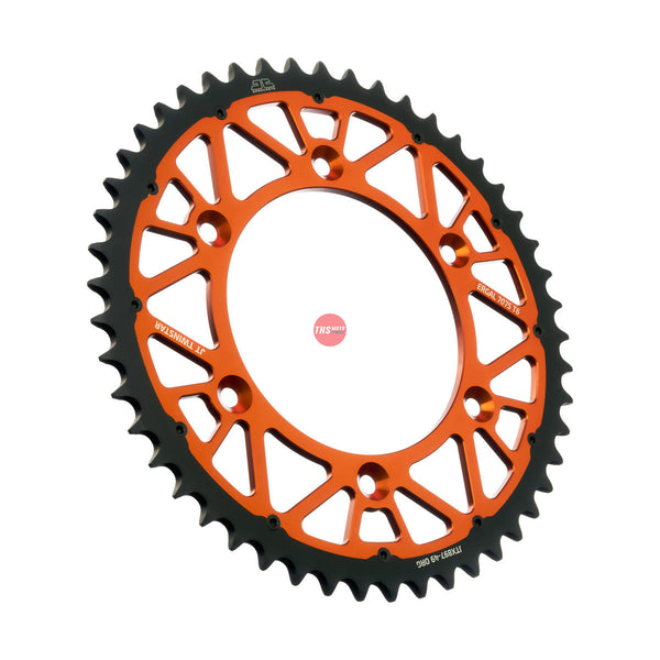 JT TwinStar Orange 49 Tooth Rear Motorcycle Sprocket JTX897.49ORG