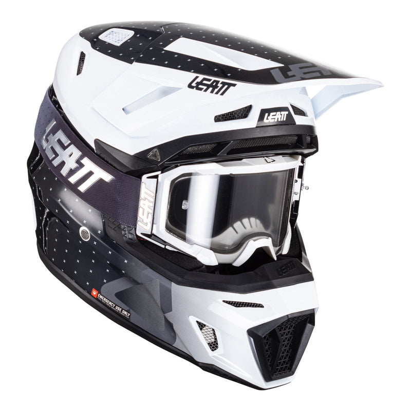 Leatt 2024 8.5 Helmet & Goggle Kit - Black / White Size XS 54cm