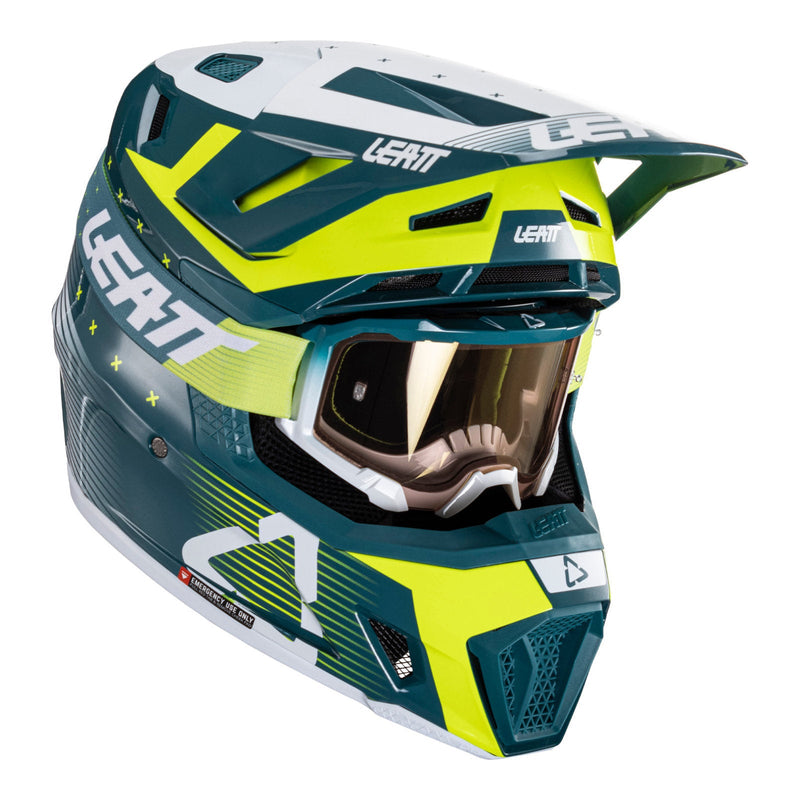 Leatt 2024 7.5 Helmet & Goggle Kit - Acid Fuel Size Medium 58cm