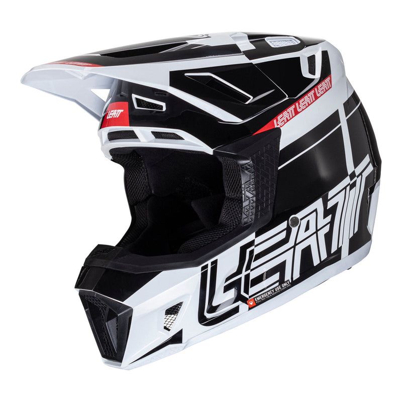 Leatt 2024 7.5 Helmet & Goggle Kit - Black / White Size XS 54cm