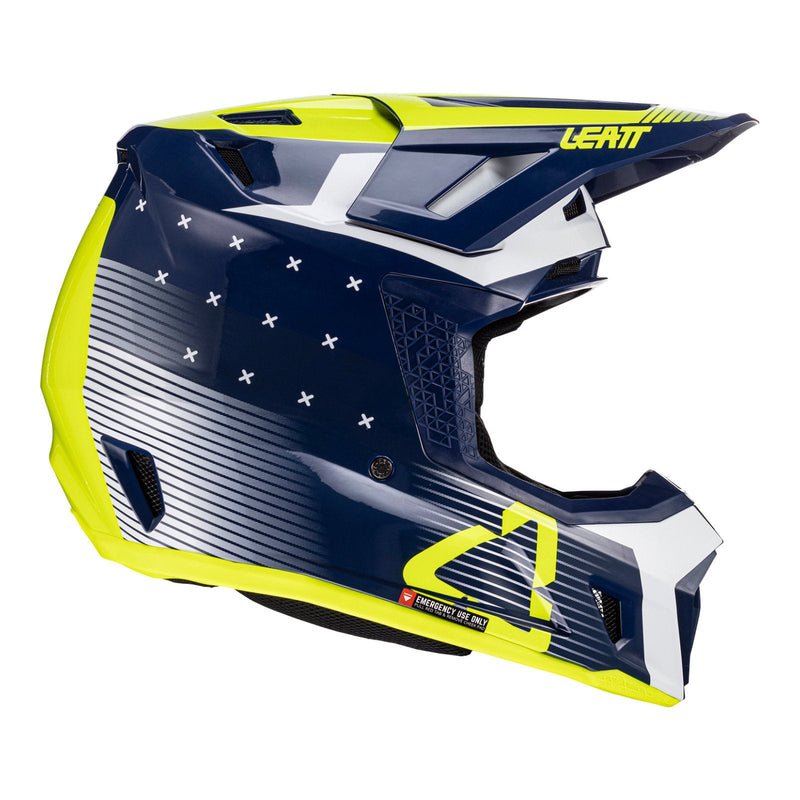 Leatt 2024 7.5 Helmet & Goggle Kit - Blue Size Large 60cm