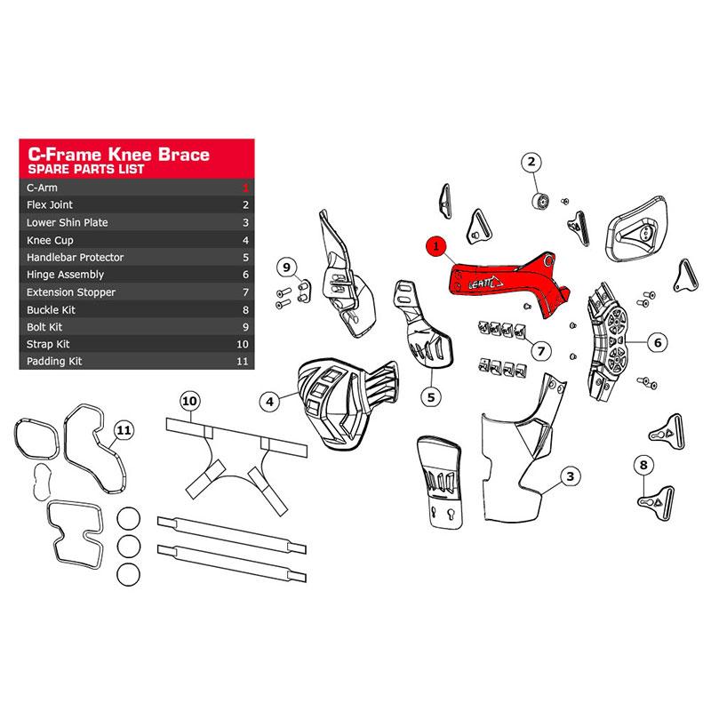 C-FRAME C-ARM ALU FORGED LEFT