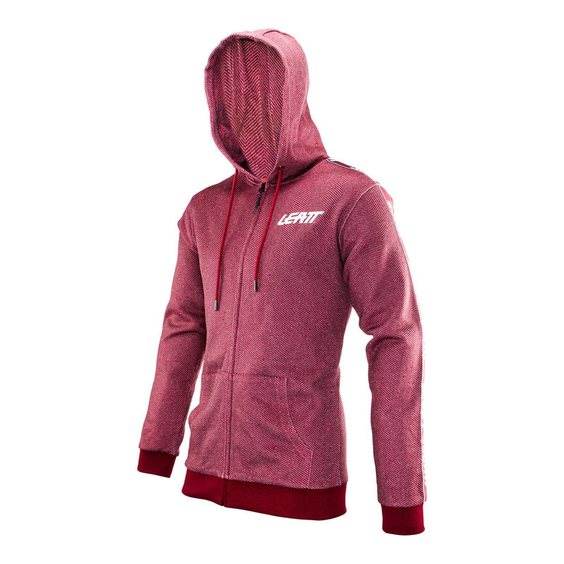 Leatt Premium Zip-Hoodie - Ruby Size Large