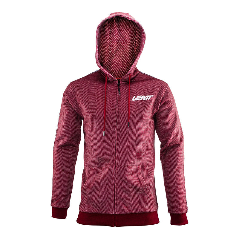 Leatt Premium Zip-Hoodie - Ruby Size Small