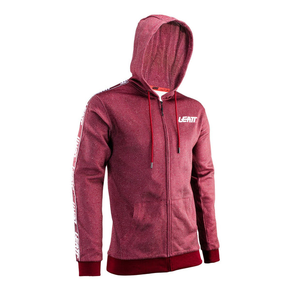 Leatt Premium Zip-Hoodie - Ruby Size Large