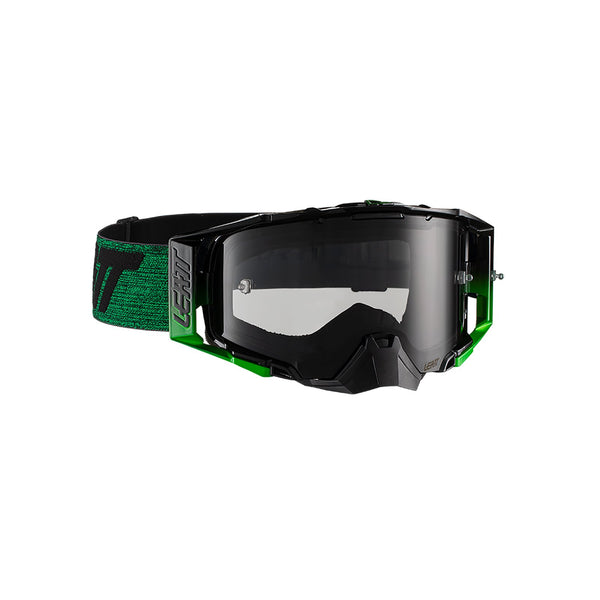 LEATT GOGGLE VELOCITY 6.5 BLK/GRN - DARK SMOKE LENS