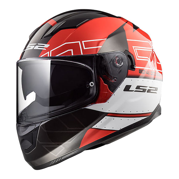 LS2 FF320 STREAM KUB BLACK RED Road Helmet Size XS 53cm 54cm