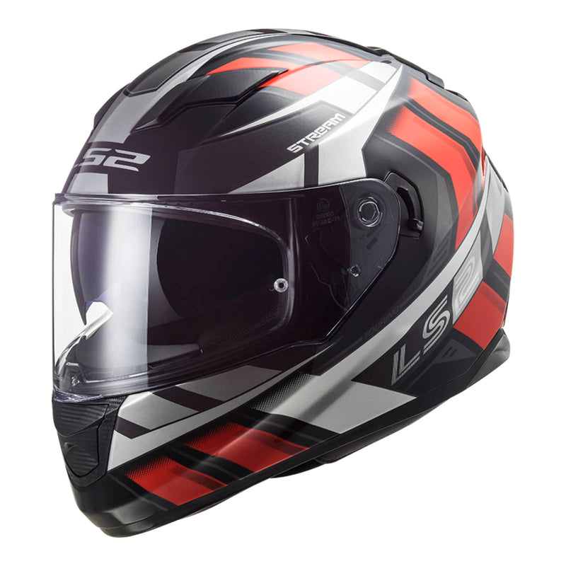 LS2 Helmets FF320 Stream Loop Black Red 2XL 63cm 64cm