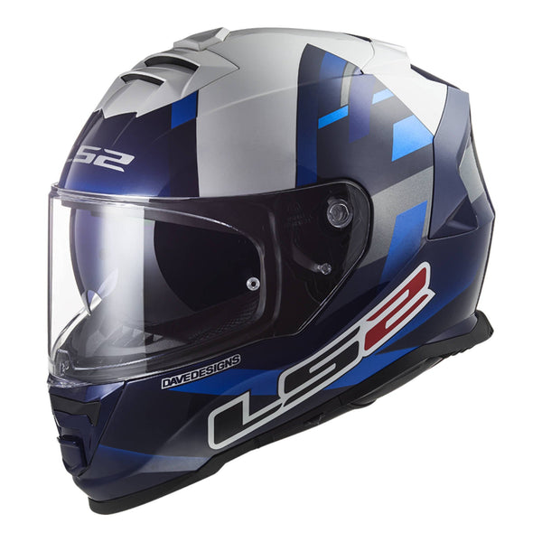 LS2 FF800 Storm McPhee Replica - Blue / White Road Helmet Size Small 56cm