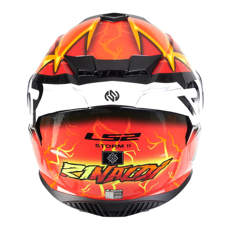 LS2 FF800 Storm - Rinaldi Replica Orange Road Helmet Size XL 62cm