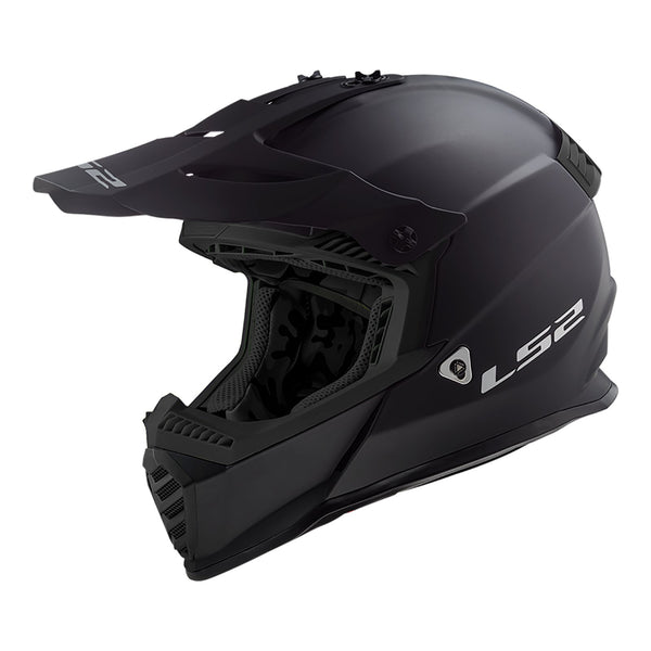 LS2 MX437 FAST EVO HELMET SOLID MATTE BLACK Size XS 53cm 54cm