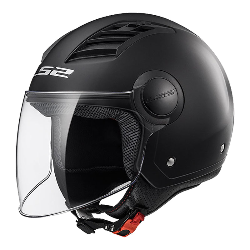 LS2 OF562 AIRFLOW MATTE BLACK Open Face Helmet Size Small 55cm 56cm