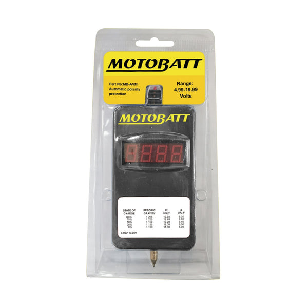 MOTOBATT VOLT METER 6V/12V