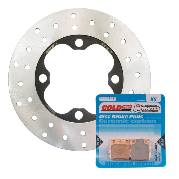 BRAKE ROTOR & PAD FRONT KIT - HON TRX420FM 07-13