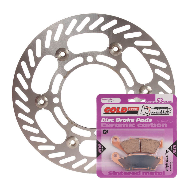 BRAKE ROTOR & PAD FRONT KIT - KAW KX250F 04-05