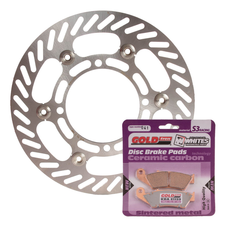 Whites Brake Rotor & Pad Front Kit - Suzuki RMZ250 04-06